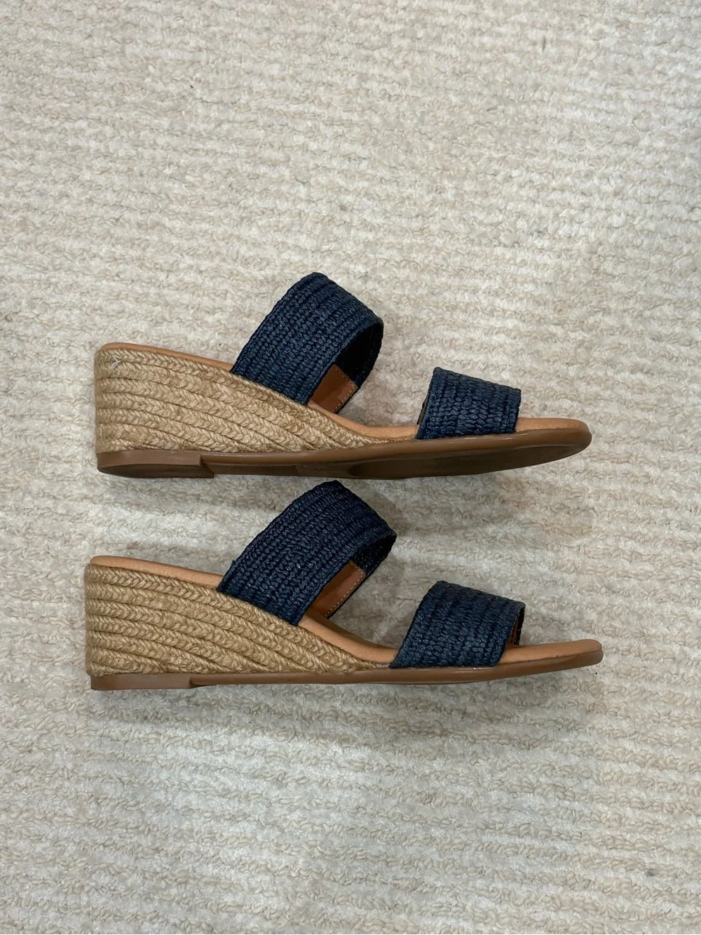 275 Central Paisley Sandal Navy Raffia 8